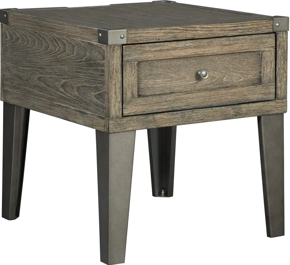 Signature Design by Ashley® Chazney Rustic Brown End Table