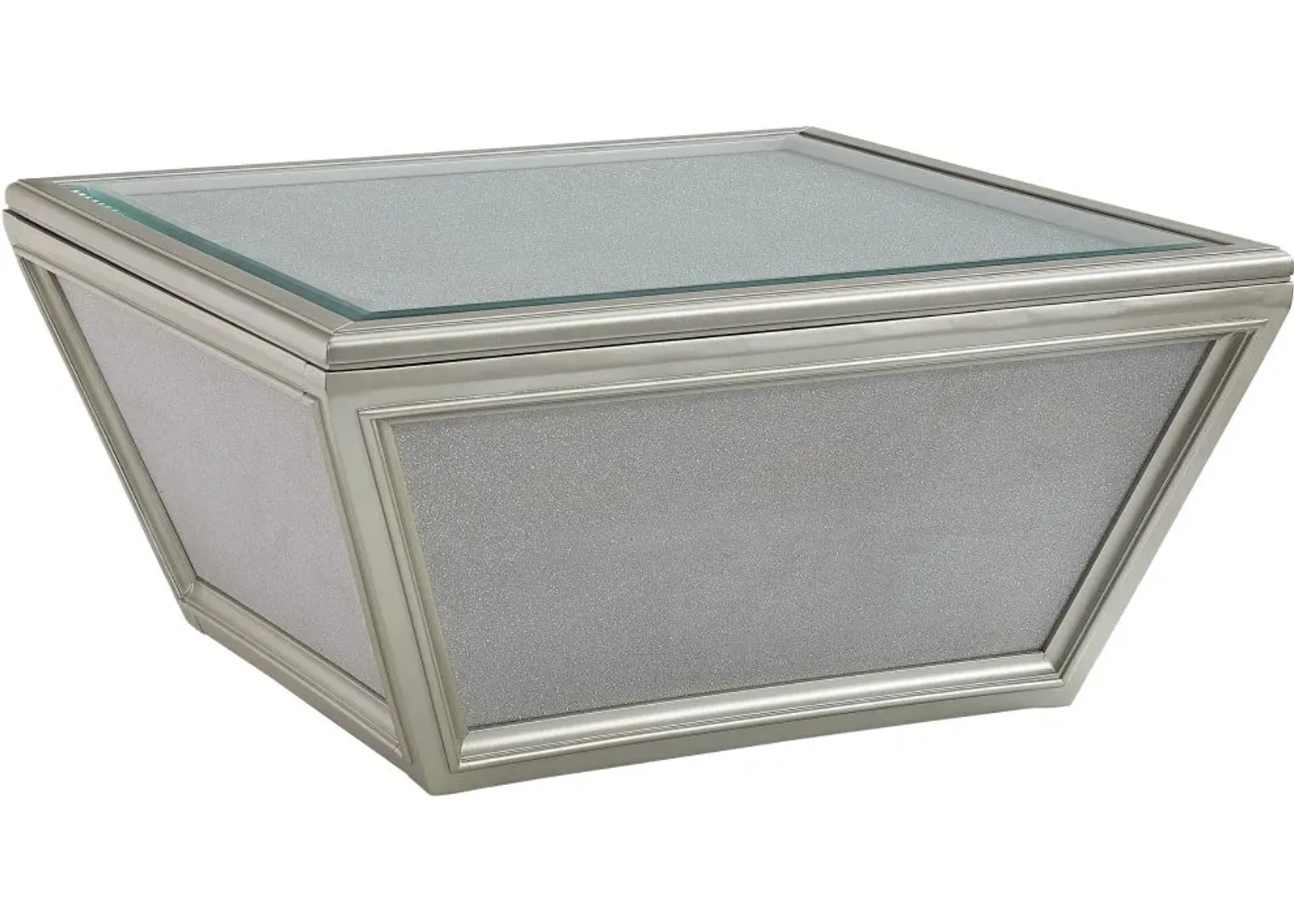 Signature Design by Ashley® Traleena Metallic Silver Coffee Table