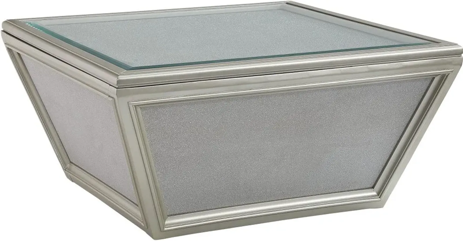 Signature Design by Ashley® Traleena Metallic Silver Coffee Table