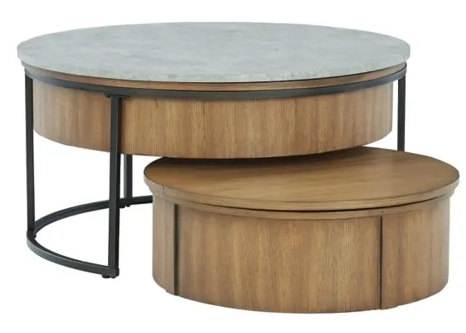 Signature Design by Ashley® Fridley 2-Piece Natural Nesting Coffee Table Set