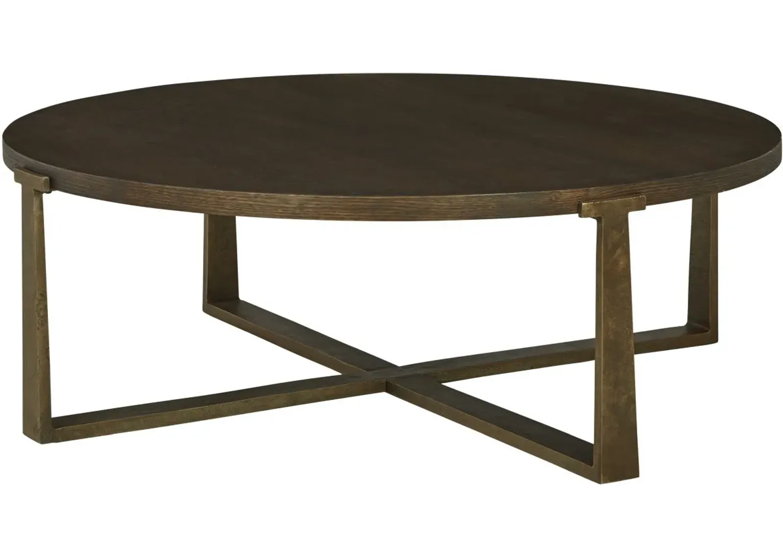 Signature Design by Ashley® Balintmore Brown/Gold Round Coffee Table