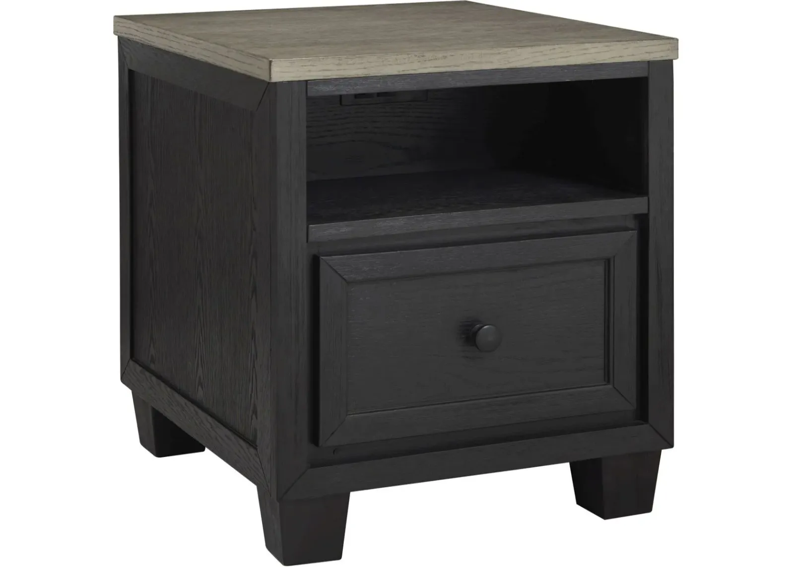 Signature Design by Ashley® Foyland Black/Brown End Table