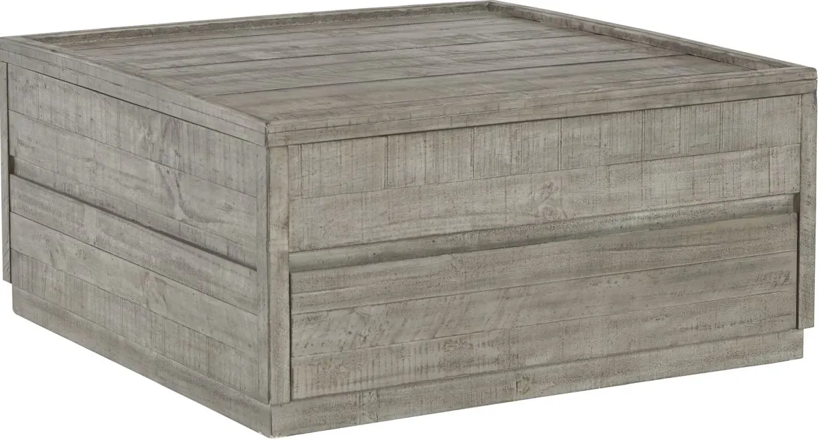 Signature Design by Ashley® Krystanza Weathered Gray Lift Top Coffee Table