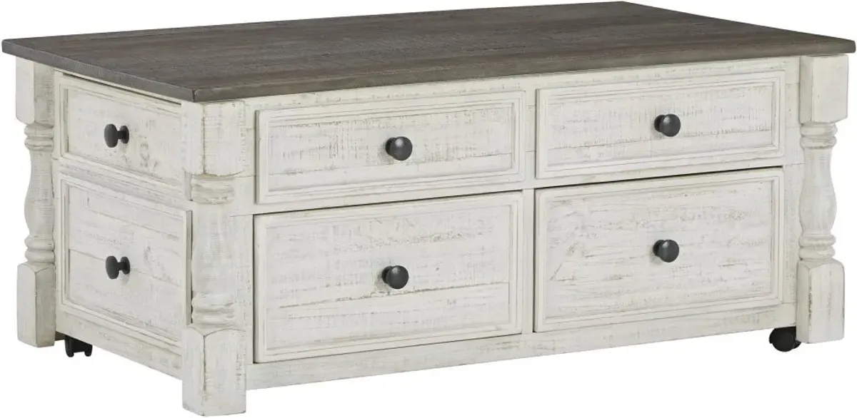 Signature Design by Ashley® Havalance White/Gray Lift-Top Coffee Table