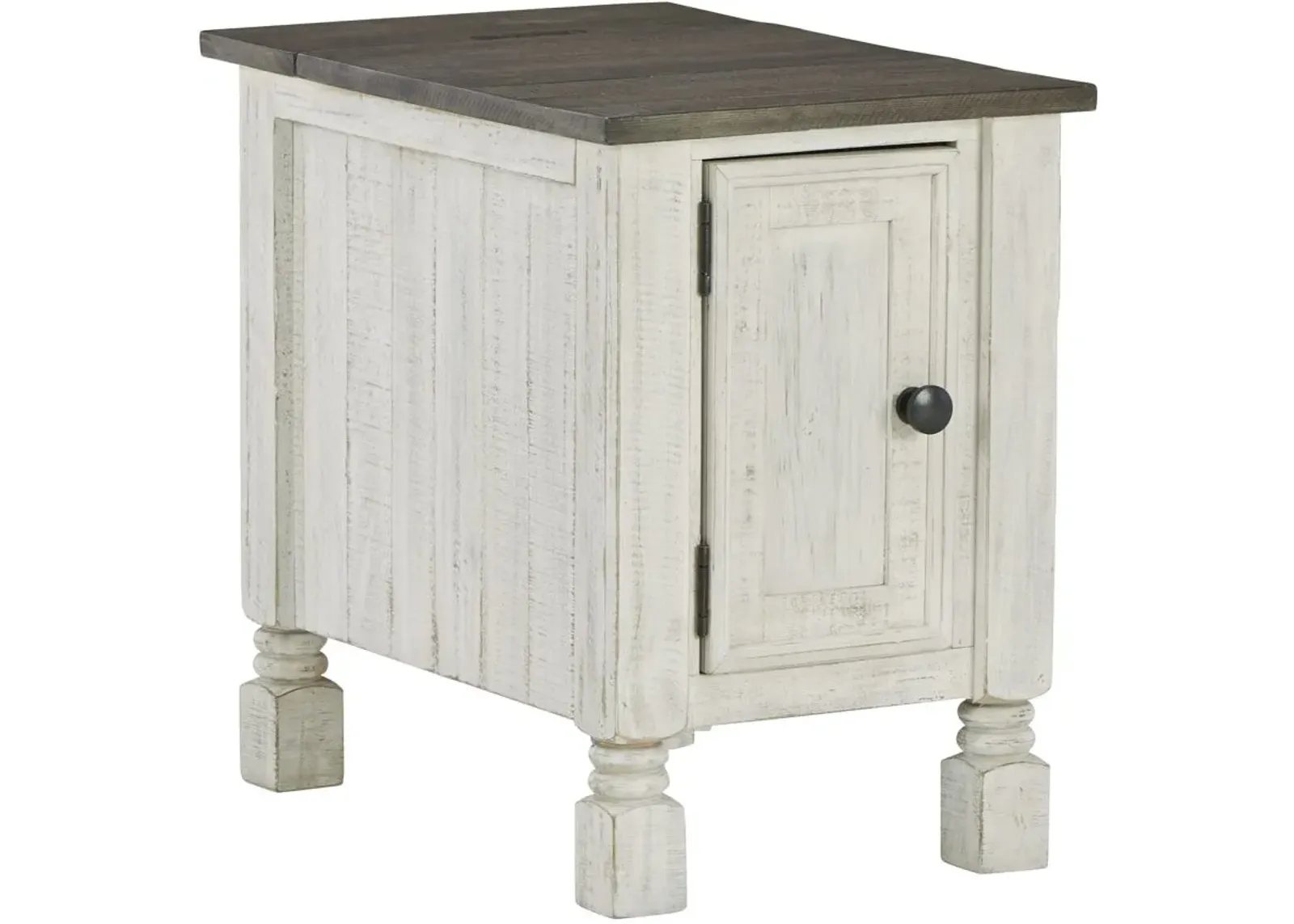 Signature Design by Ashley® Havalance White/Gray Chairside End Table