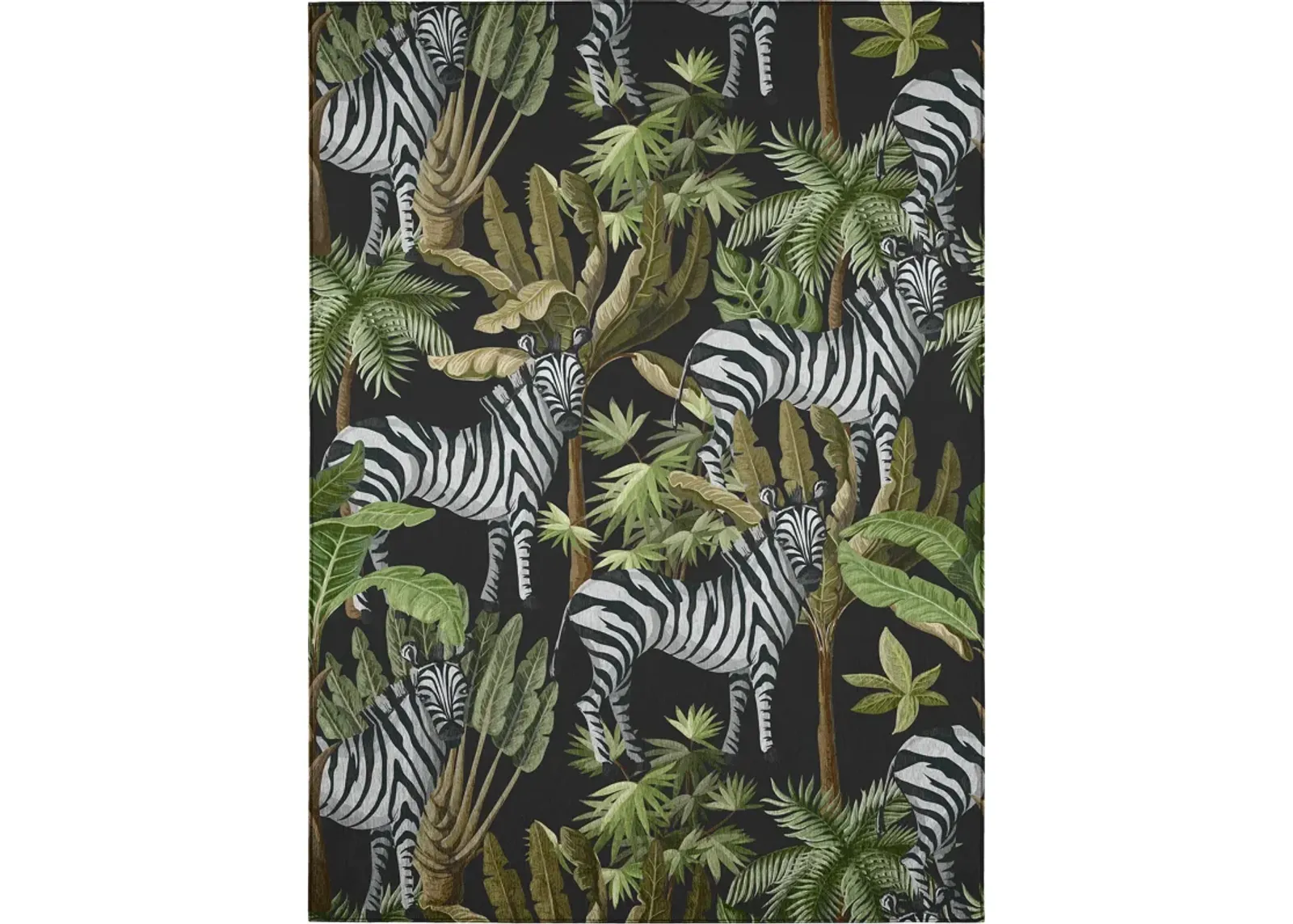 Dalyn Rug Company Tropics Black 5'x8' Style 2 Area Rug