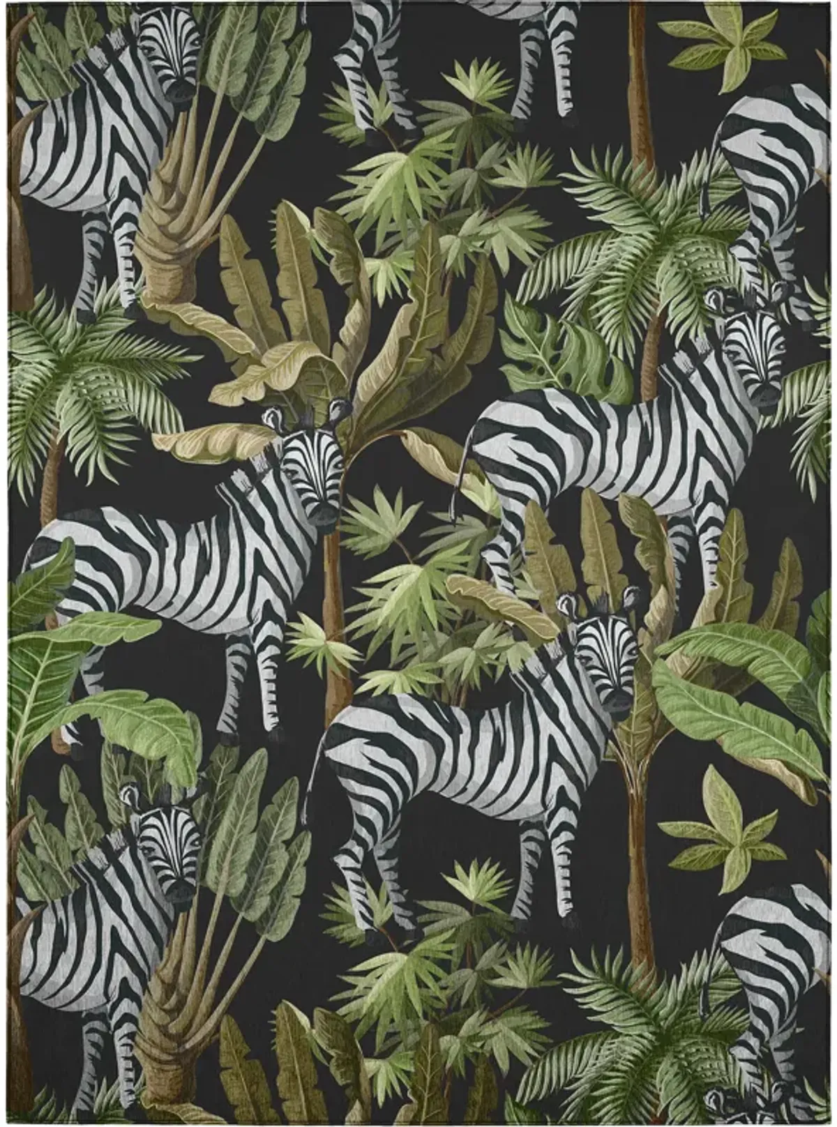 Dalyn Rug Company Tropics Black 5'x8' Style 2 Area Rug