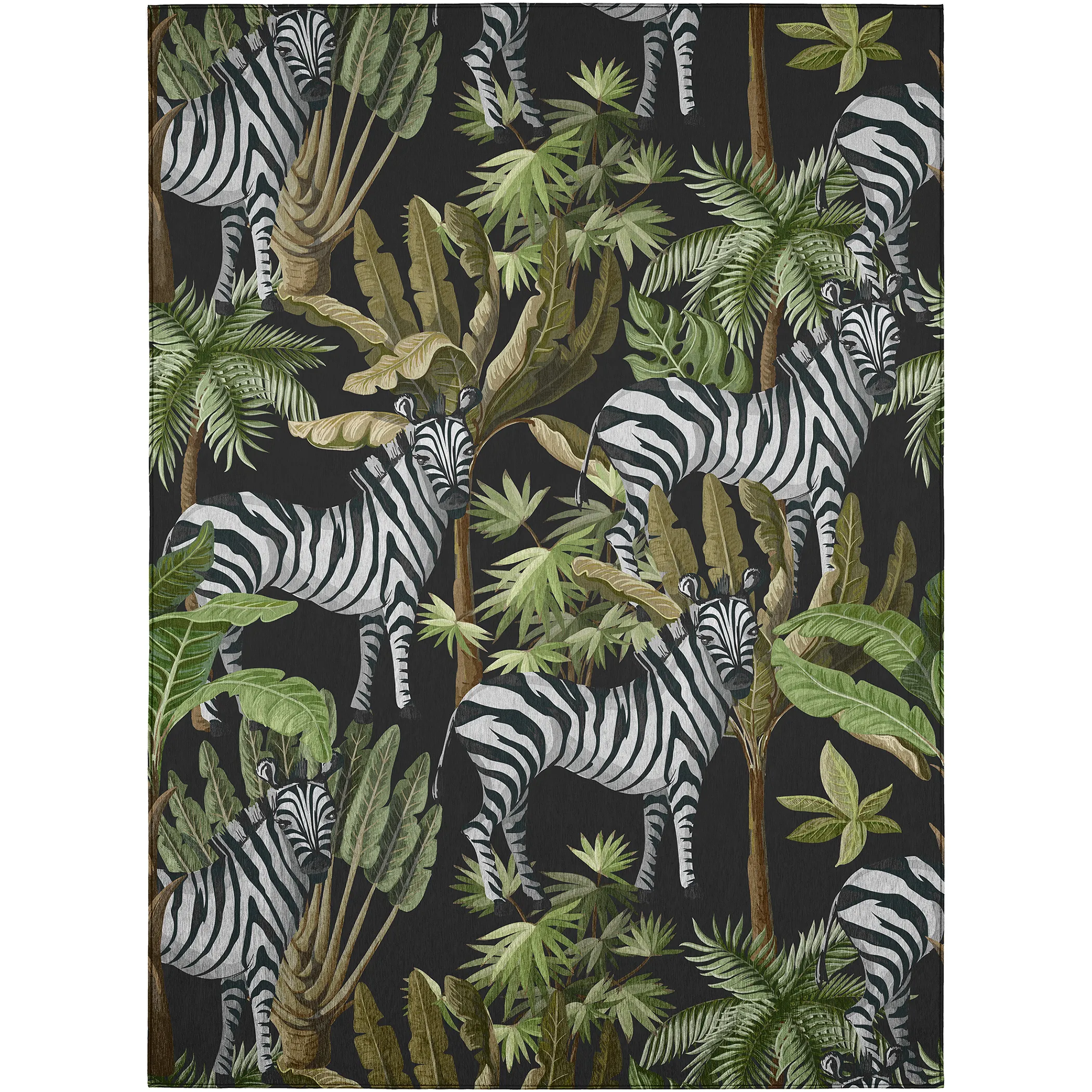 Dalyn Rug Company Tropics Black 5'x8' Style 2 Area Rug