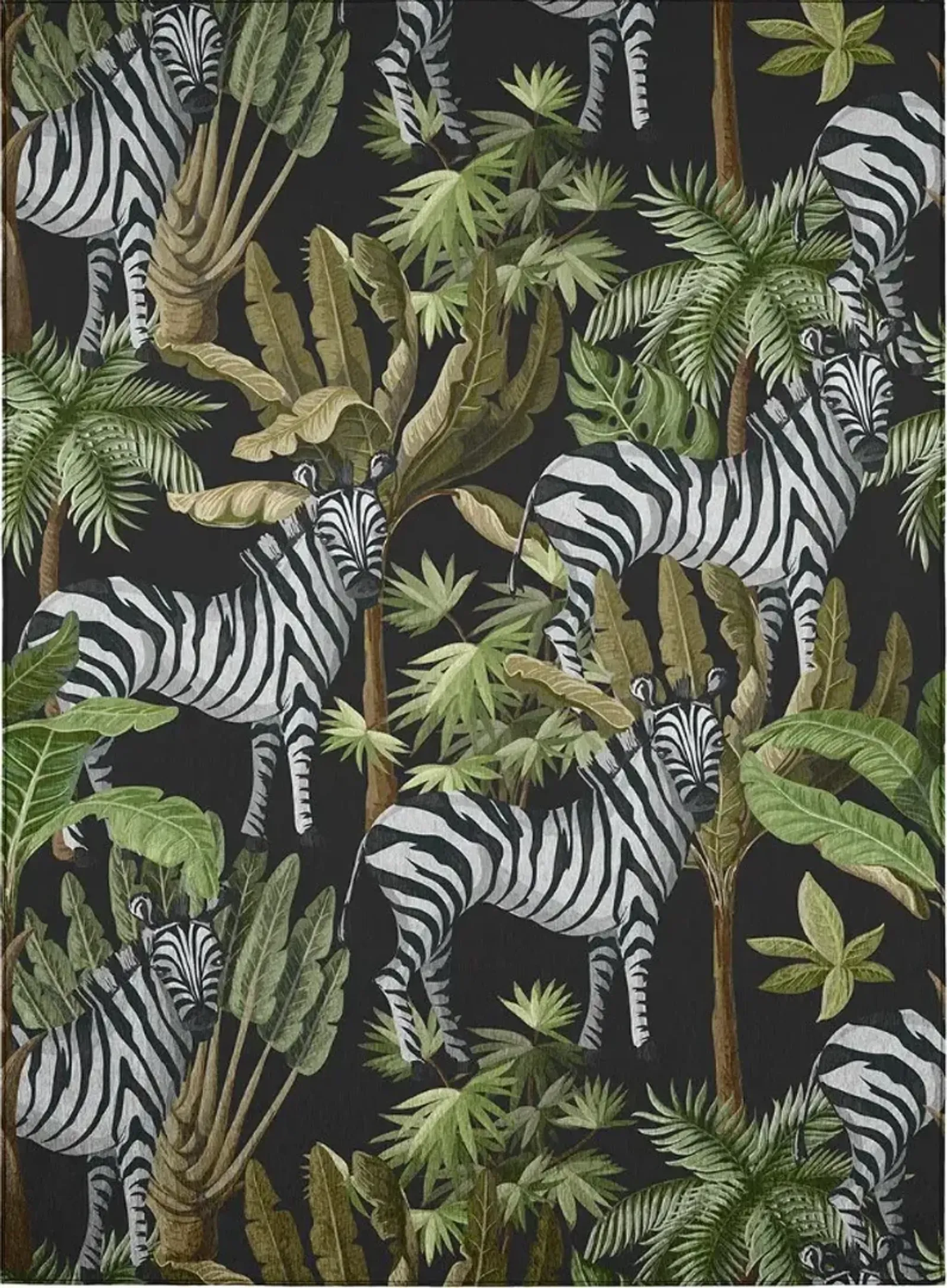 Dalyn Rug Company Tropics Black 8'x10' Style 1 Area Rug