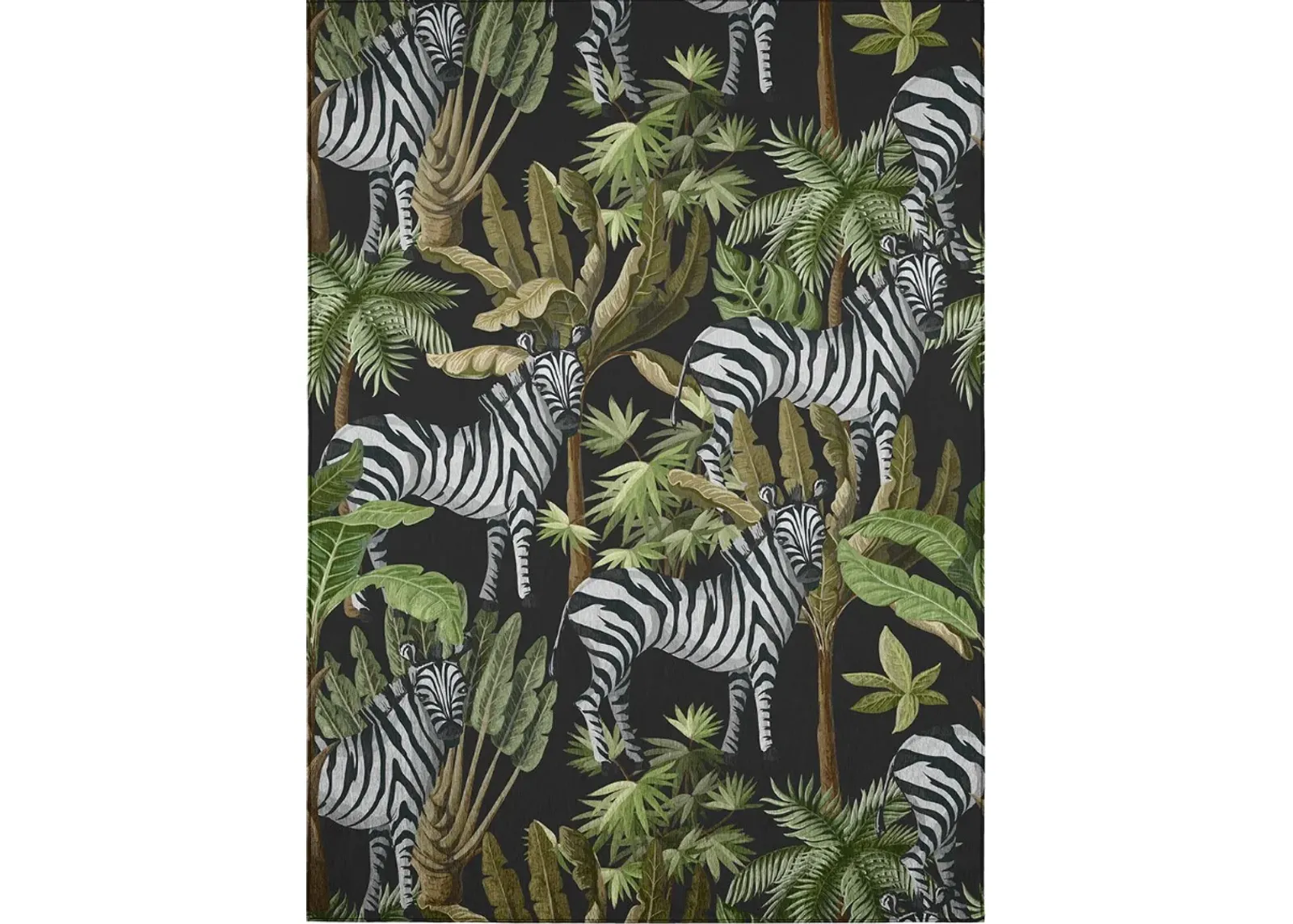 Dalyn Rug Company Tropics Black 8'x10' Style 1 Area Rug