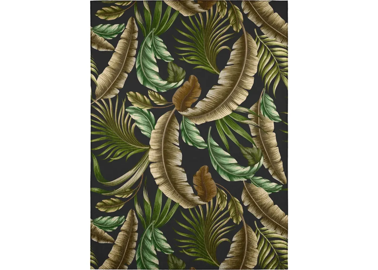 Dalyn Rug Company Tropics Black 5'x8' Style 1 Area Rug