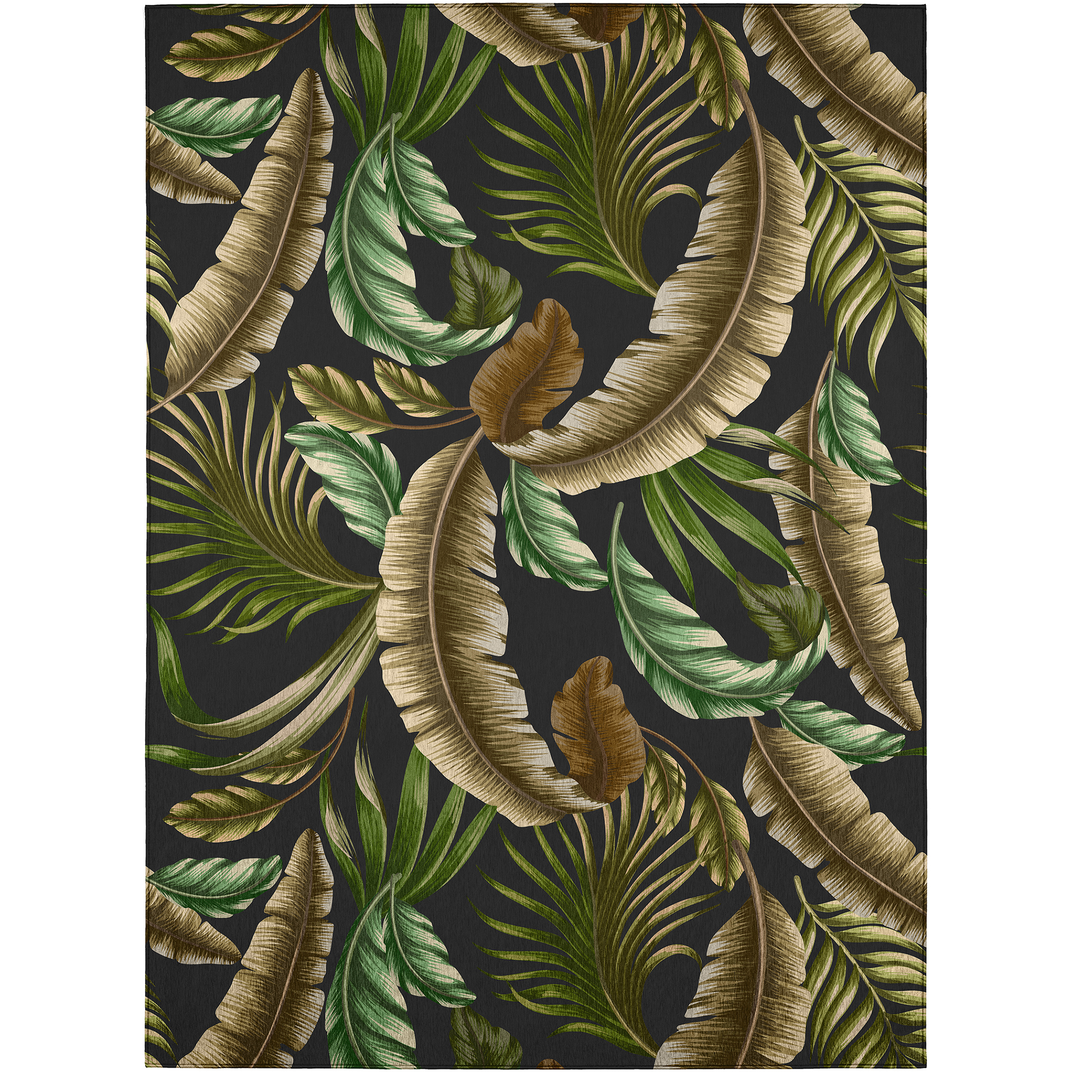 Dalyn Rug Company Tropics Black 5'x8' Style 1 Area Rug