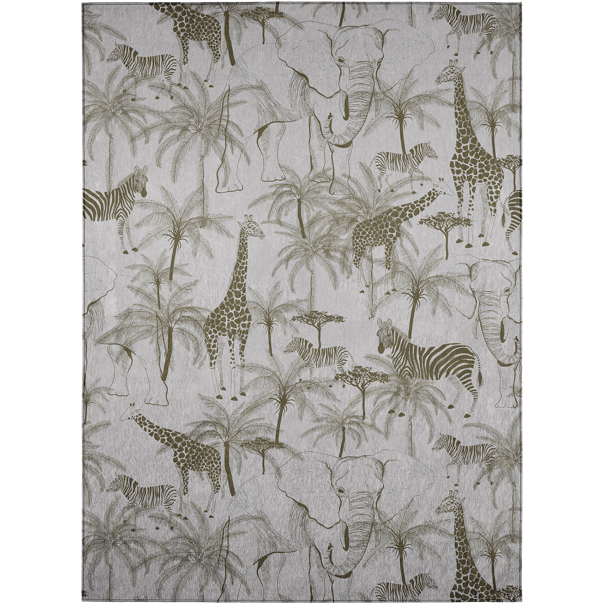 Dalyn Rug Company Tropics Grey 5'x8' Style 2 Area Rug