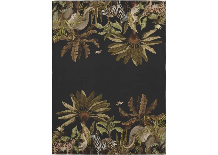 Dalyn Rug Company Tropics Black 5'x8' Style 3 Area Rug