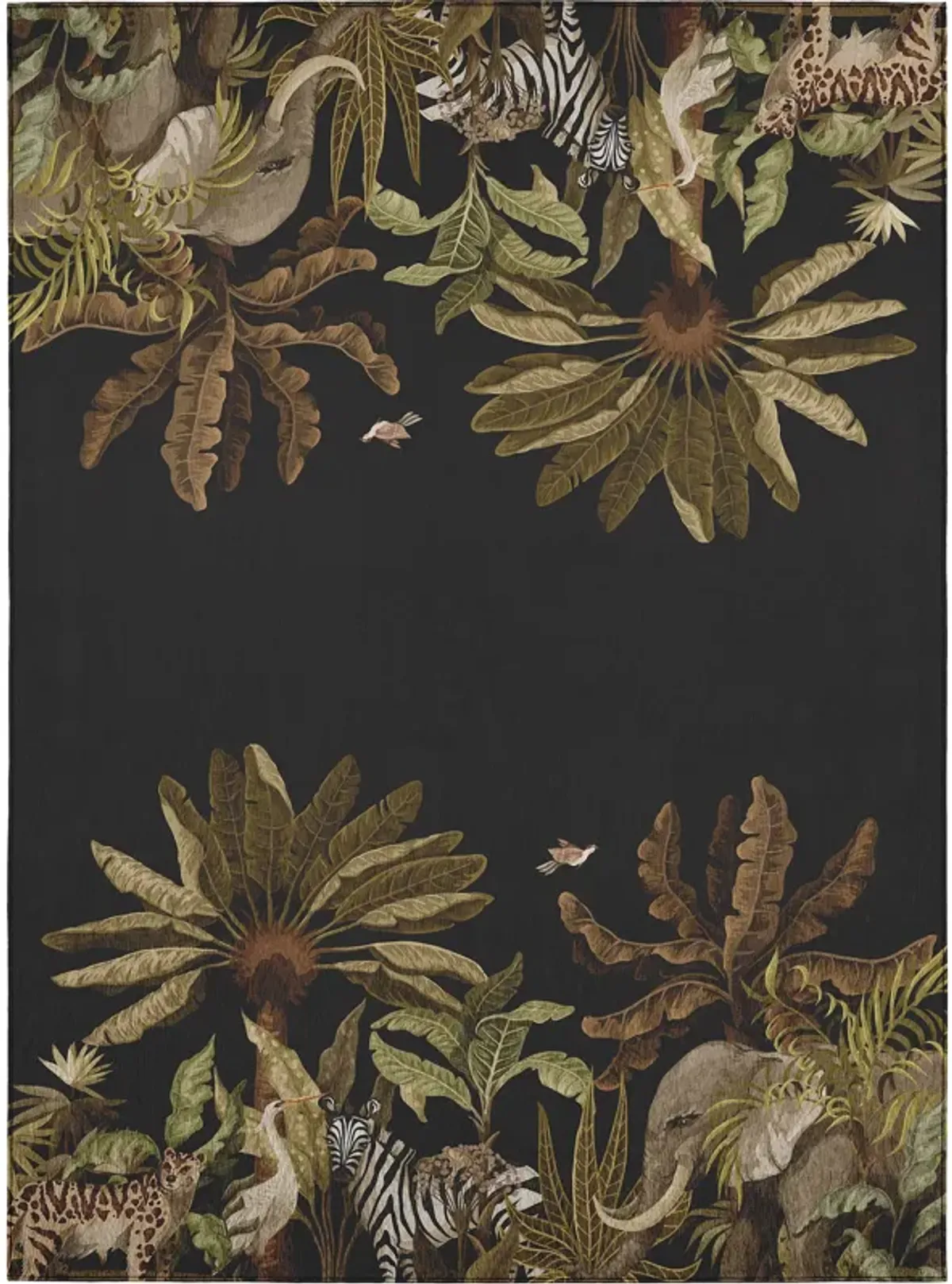 Dalyn Rug Company Tropics Black 5'x8' Style 3 Area Rug