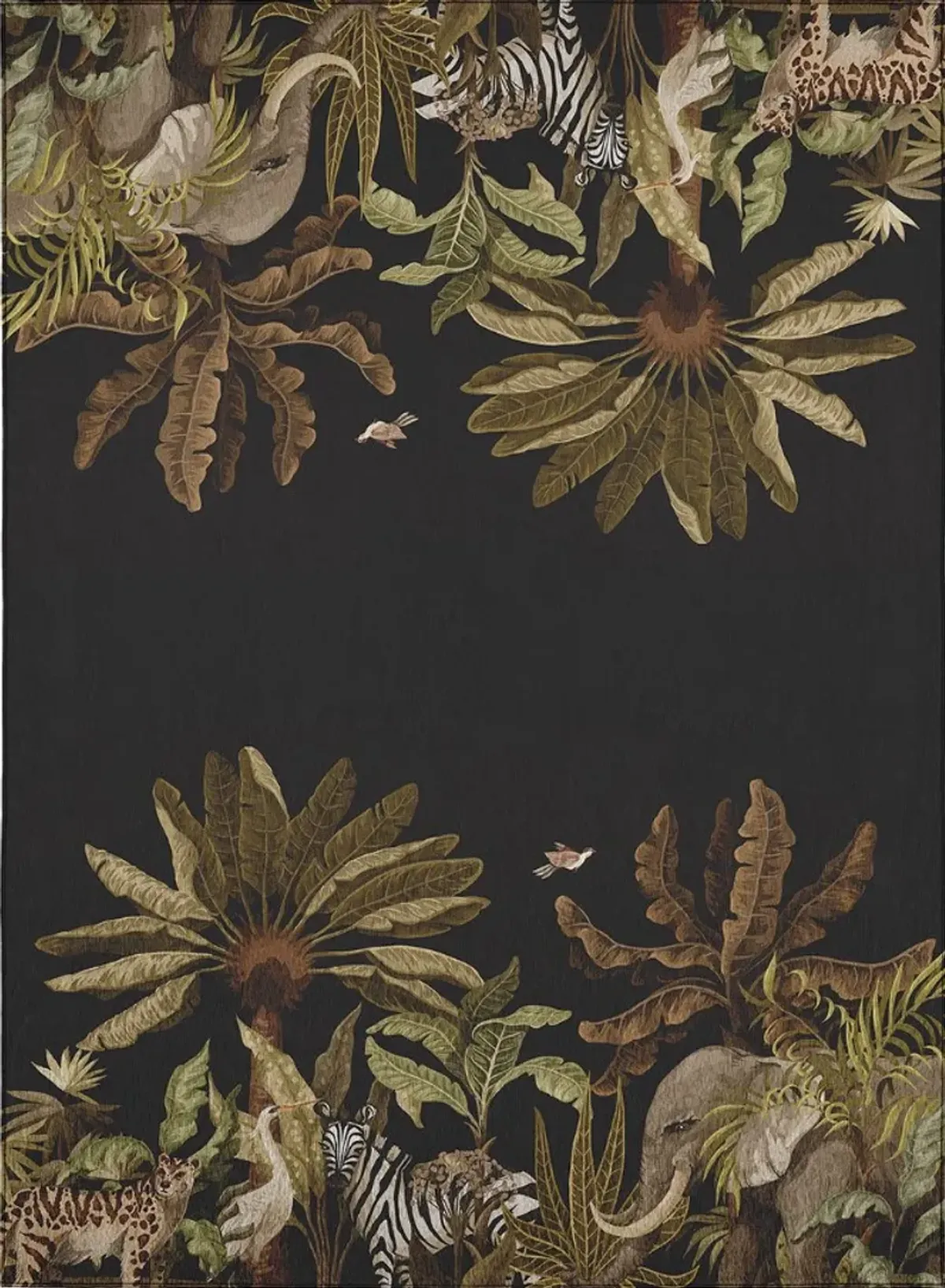 Dalyn Rug Company Tropics Black 8'x10' Style 4 Area Rug