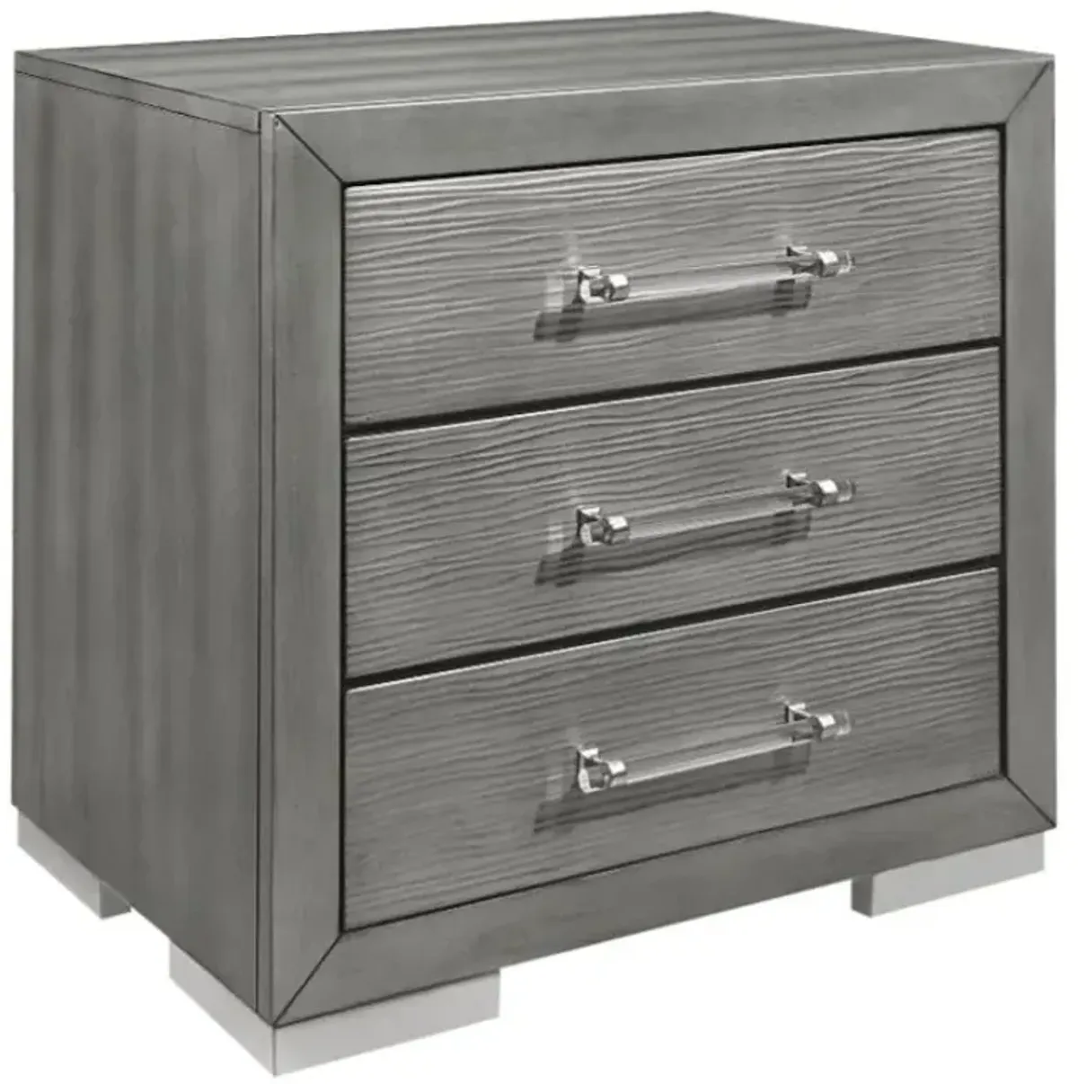 Global Furniture USA Tiffany Silver Nightstand