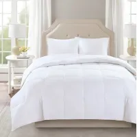 Olliix True North by Sleep Philosophy White Twin Level 2 Cotton Sateen White Down Comforter