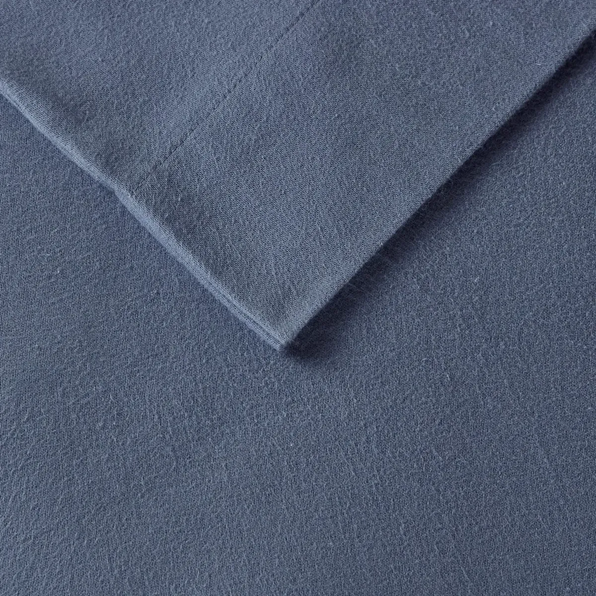 Olliix by True North by Sleep Philosophy Blue Solid Queen Cozy 100% Cotton Flannel Printed Sheet Set