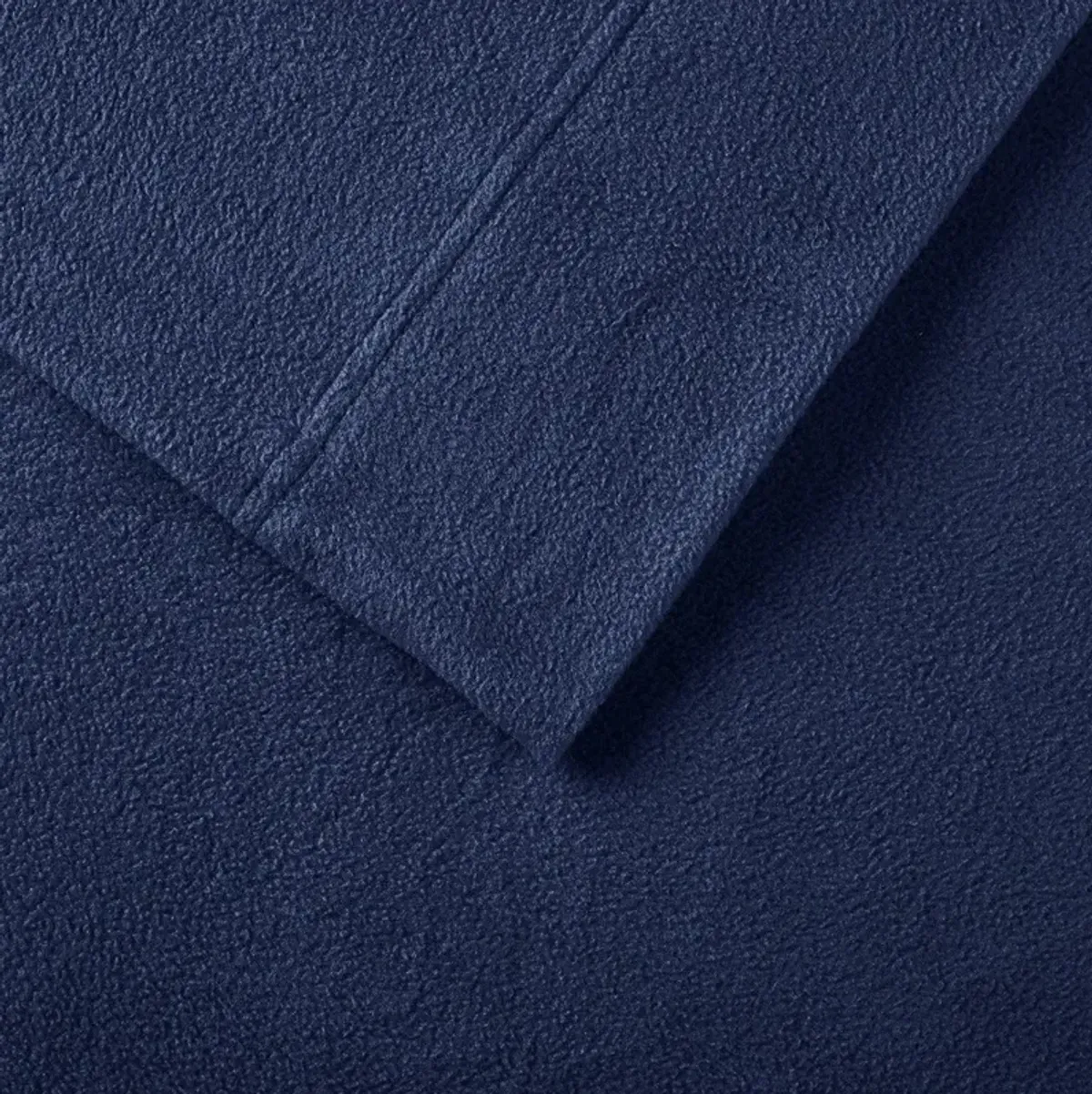 Olliix by True North by Sleep Philosophy Micro Fleece Navy Twin Sheet Set