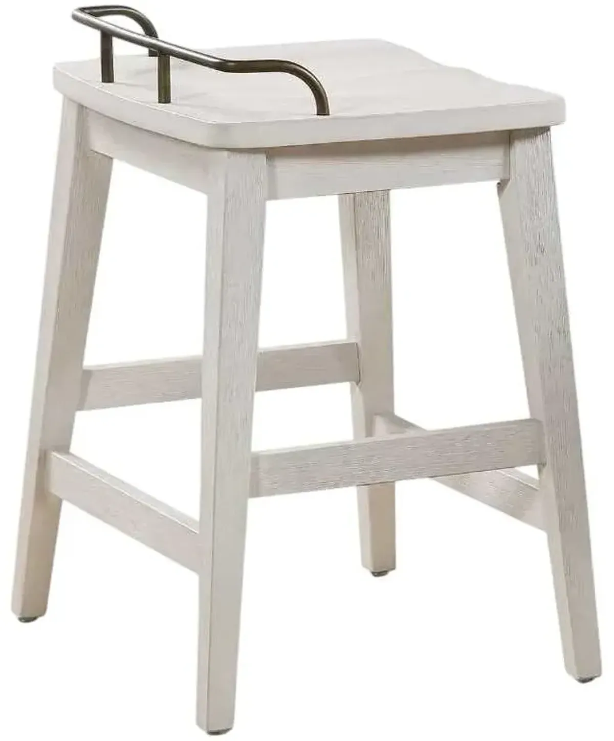 Steve Silver Co. Pendleton Ivory Backless Counter Stool