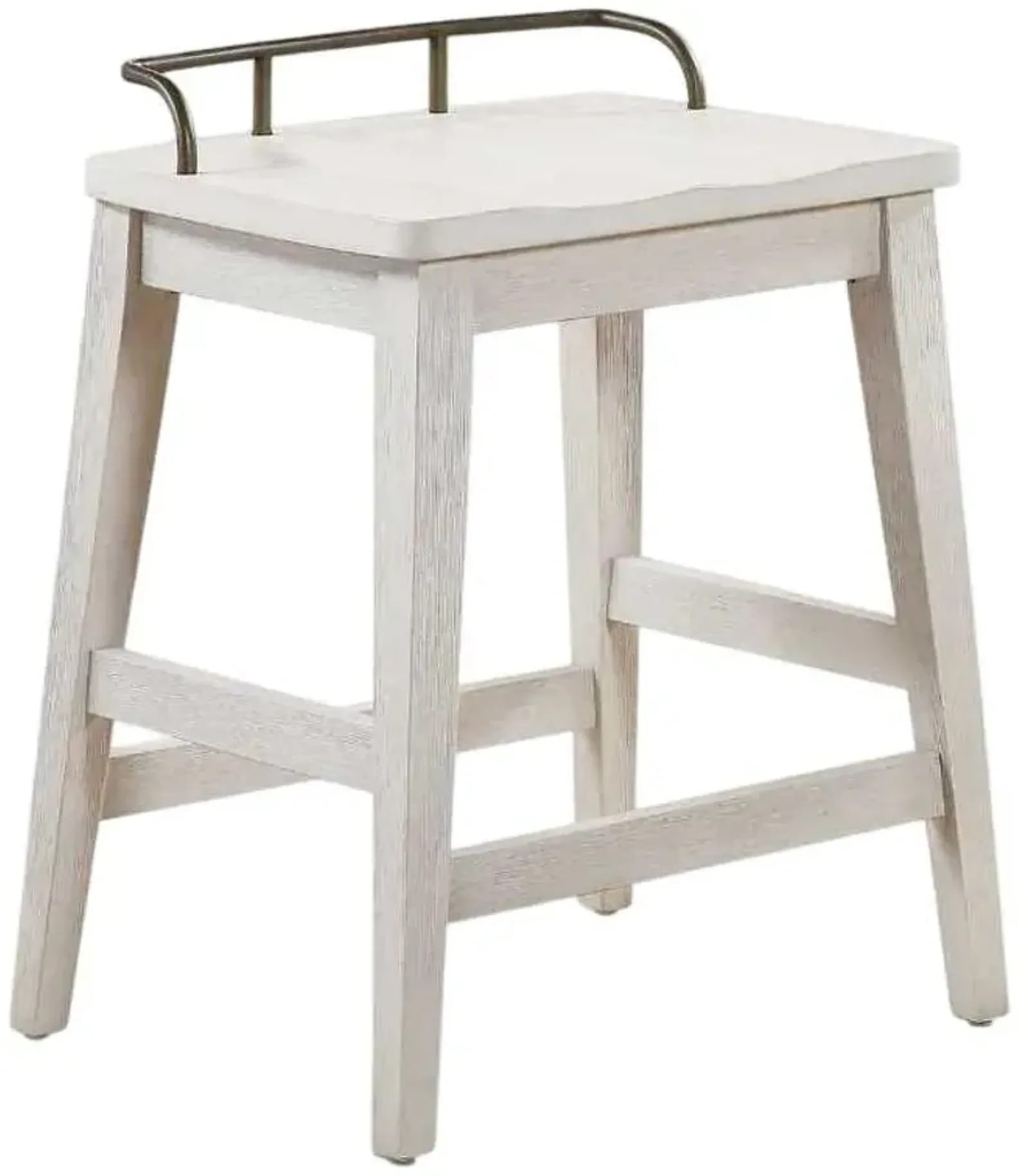 Steve Silver Co. Pendleton Ivory Backless Counter Stool