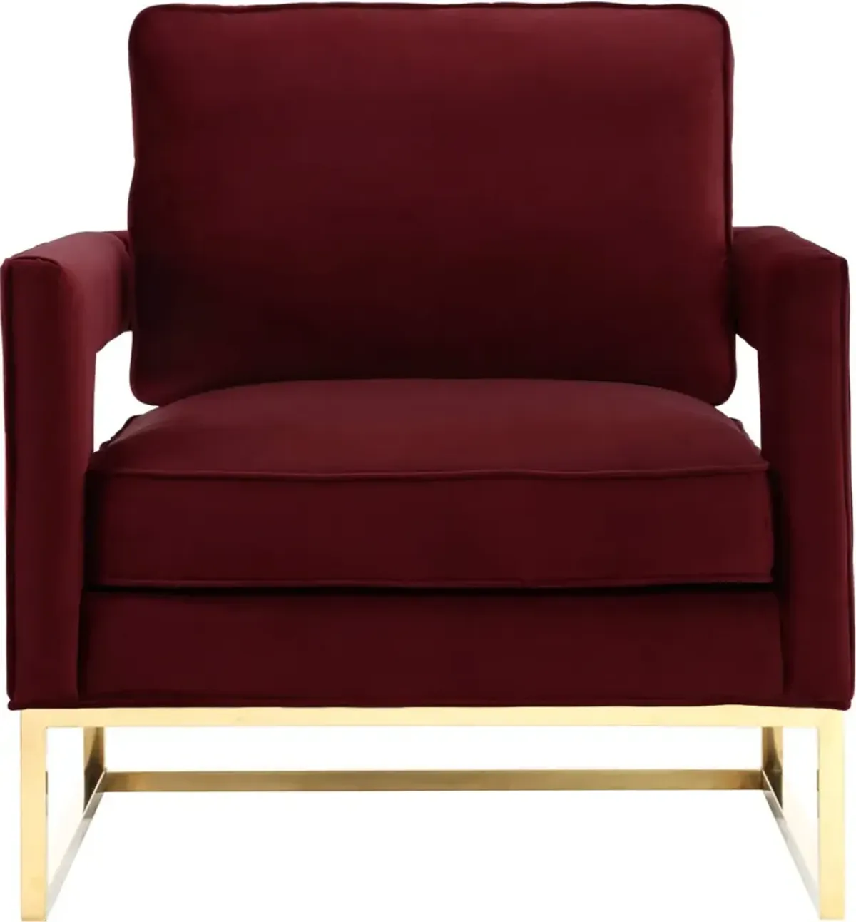 TOV Furniture Avery Maroon Chair