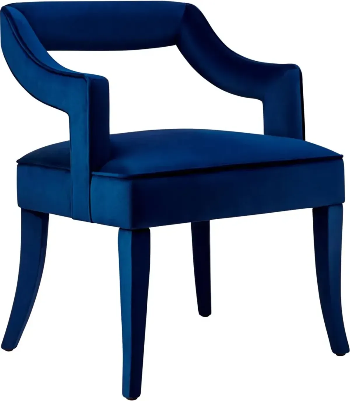 TOV Furniture Tiffany Navy Velvet Chair