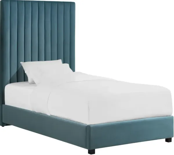 TOV Furniture Arabelle Sea Blue Twin Bed