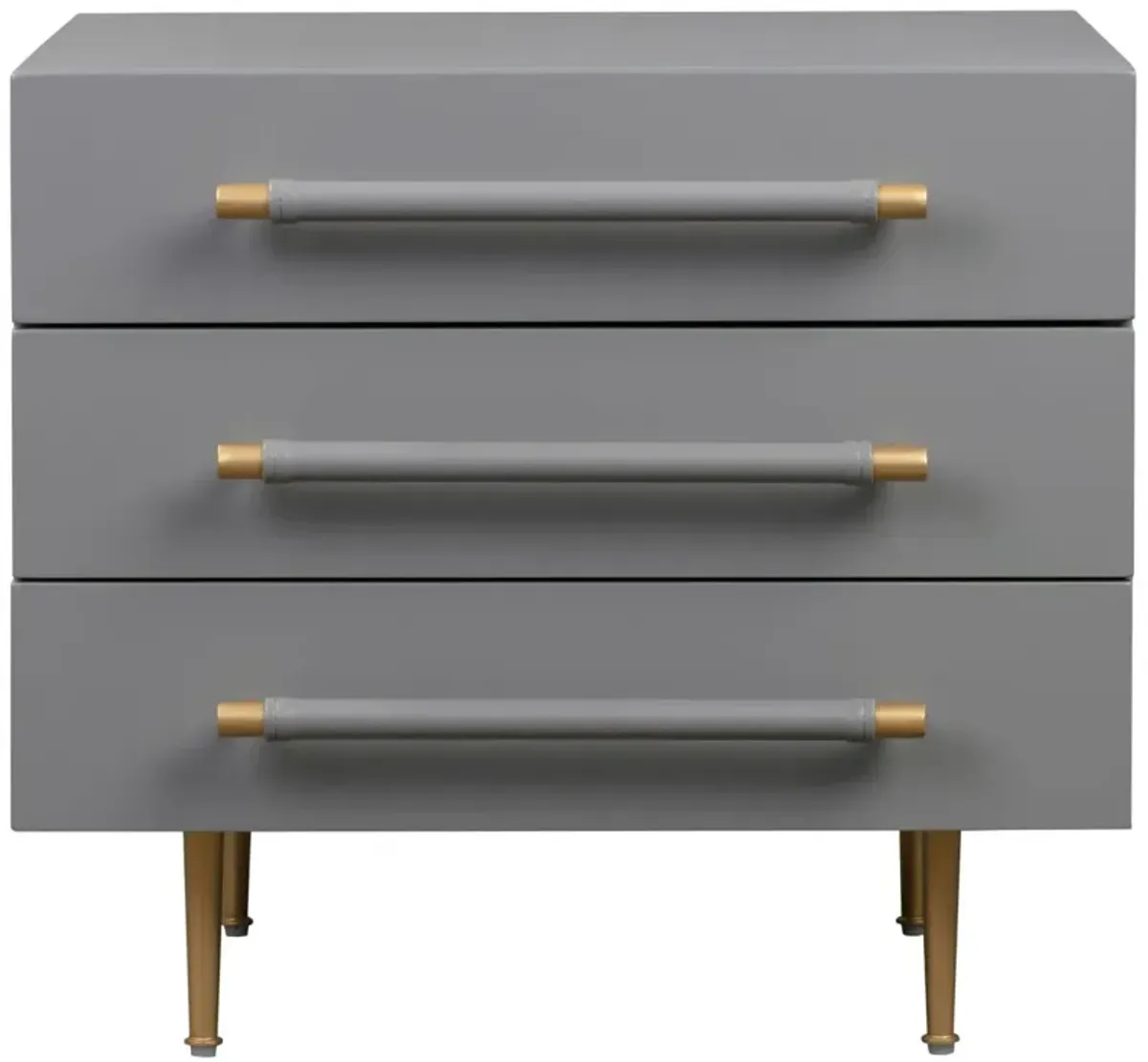 TOV Furniture Trident Grey Nightstand
