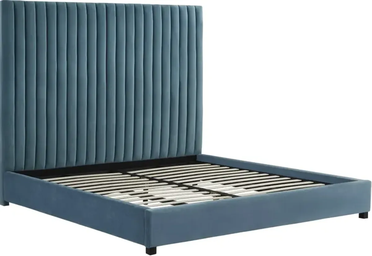 TOV Furniture Arabelle Sea Blue Queen Bed