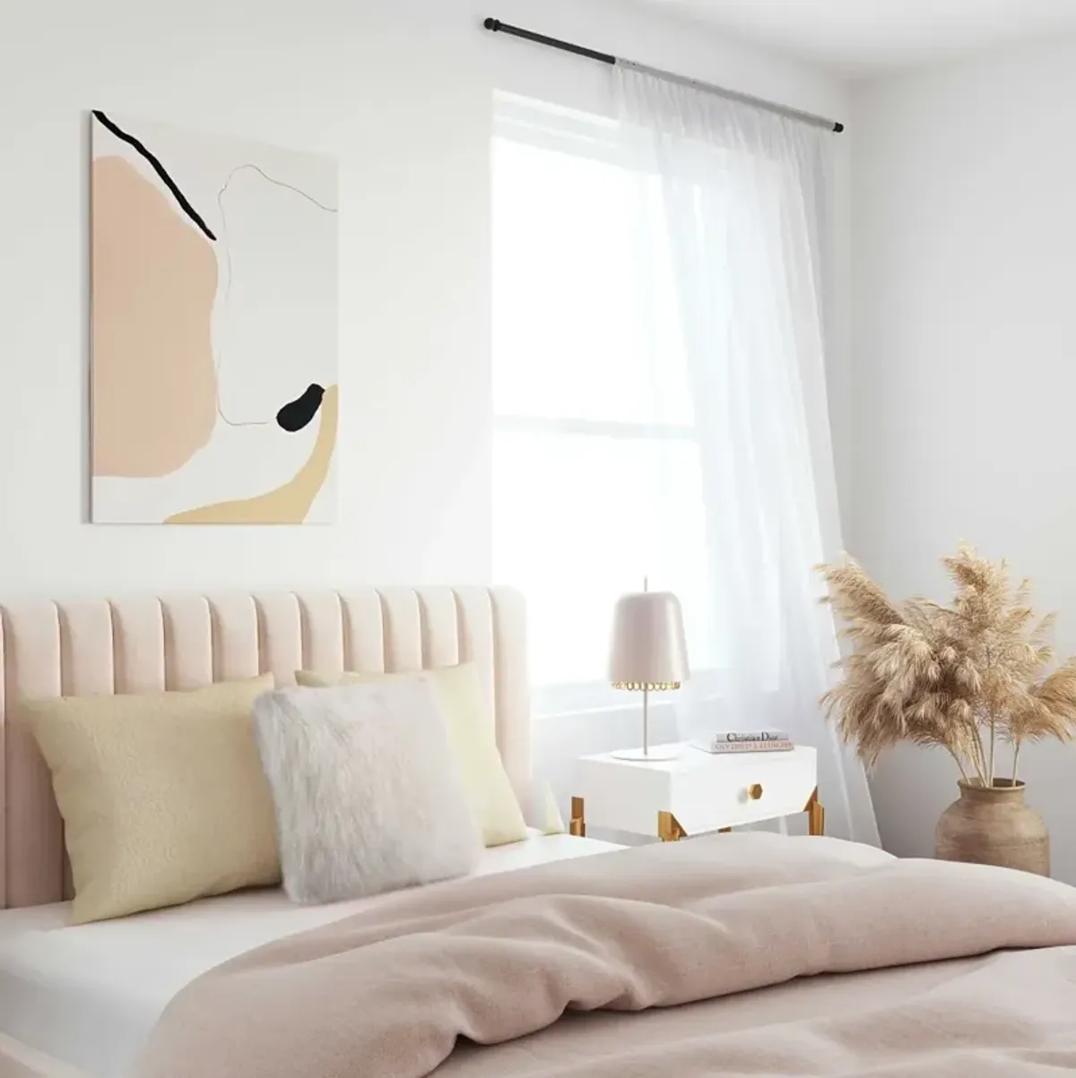 TOV Furniture Tibetan Sheep White Pillow