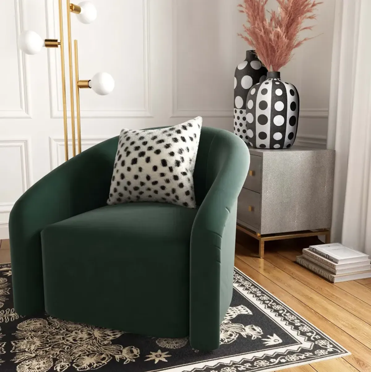 TOV Furniture Genuine Goatskin 16" Pillow