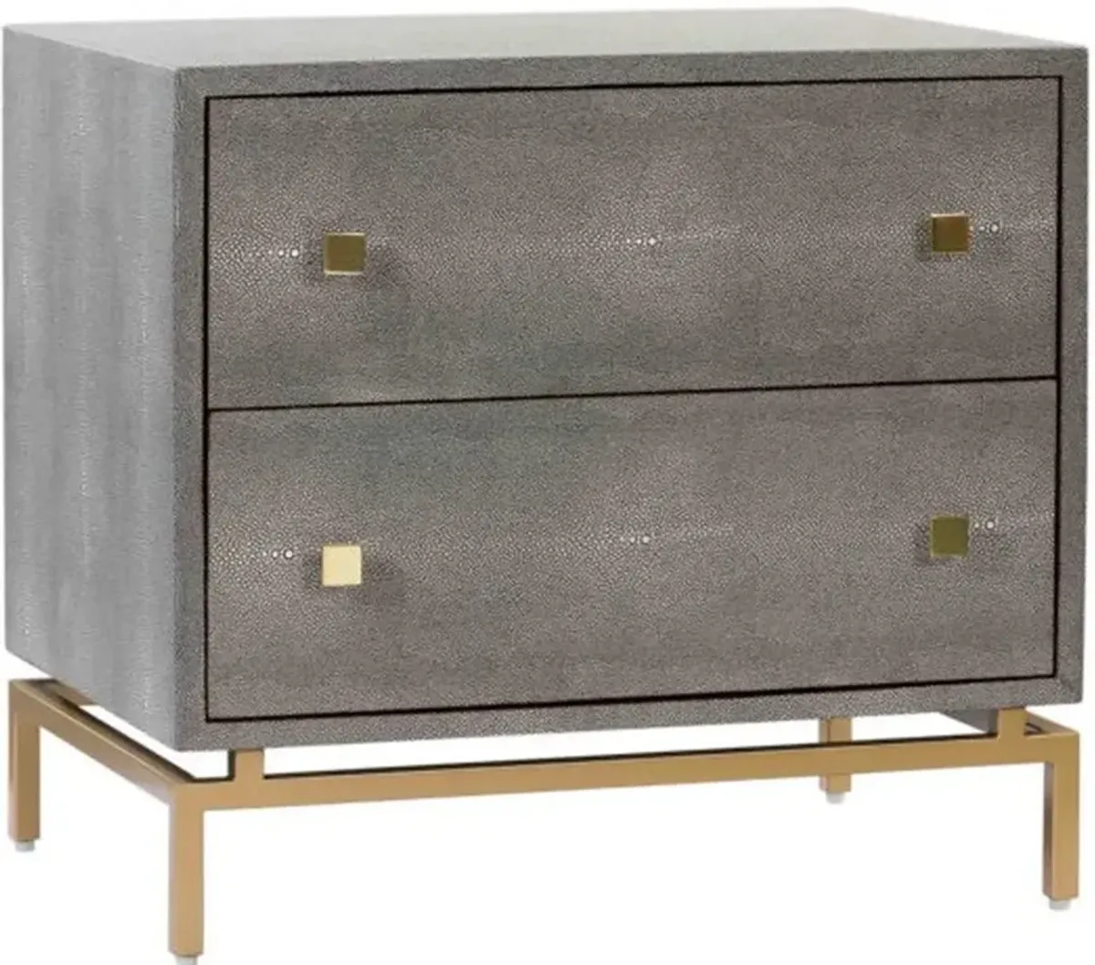 TOV Furniture Pesce Shagreen Nightstand