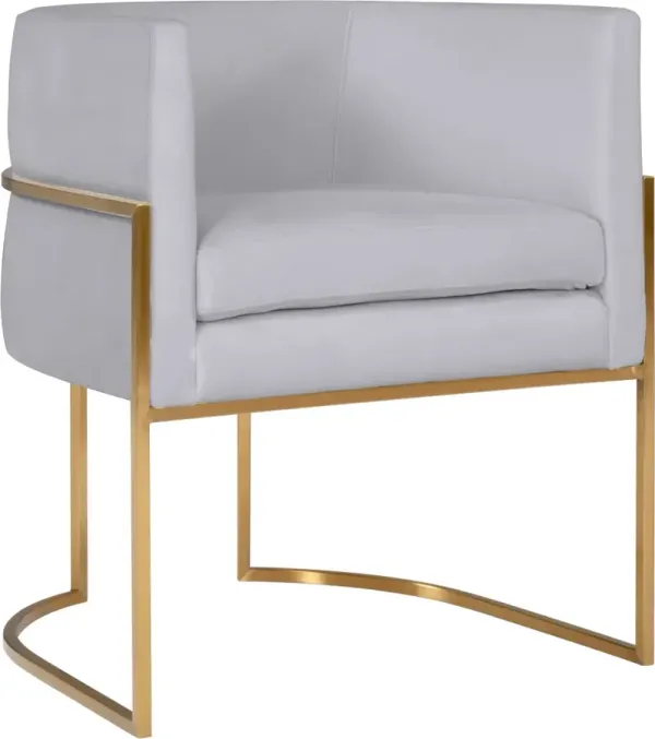TOV Furniture Giselle Grey Velvet Dining Chair