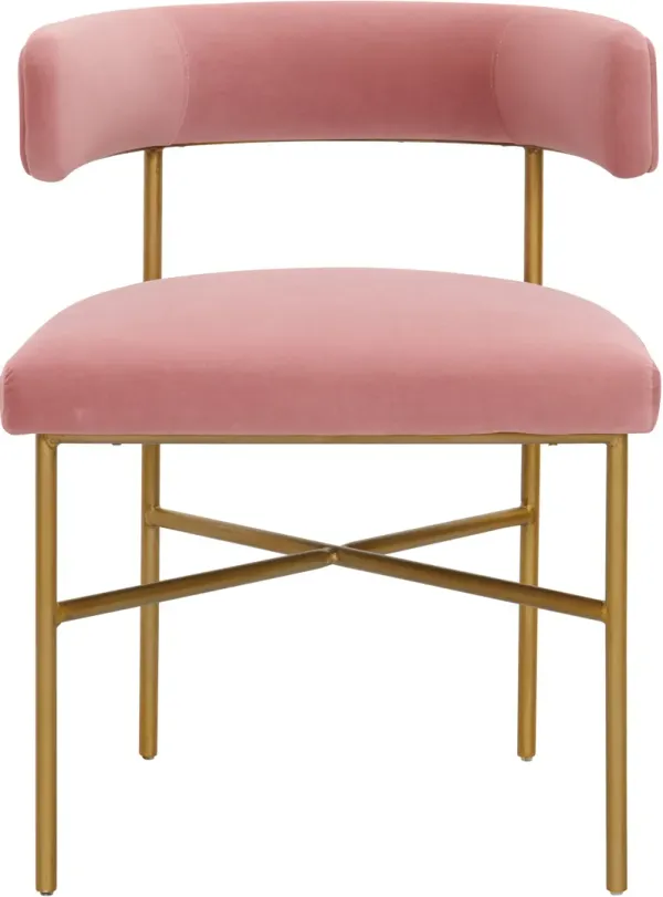 TOV Furniture Kim Blush Performance Velvet Chair