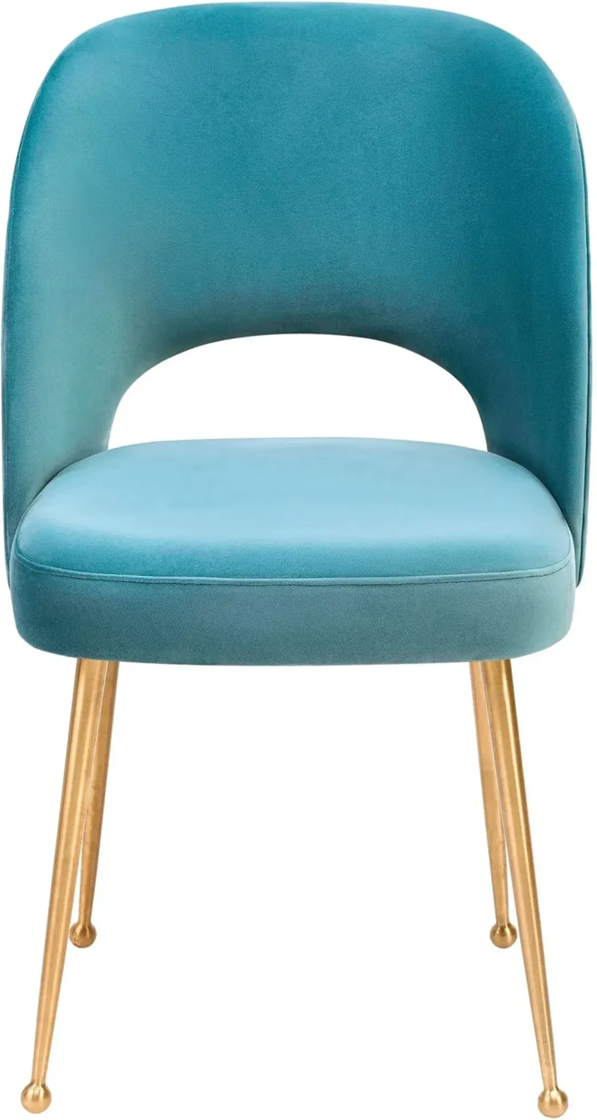 TOV Furniture Swell Sea Blue Velvet Chair