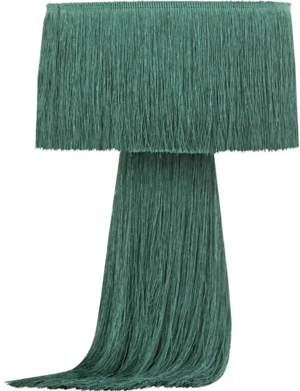 TOV Furniture Atolla Emerald Tassel Table Lamp
