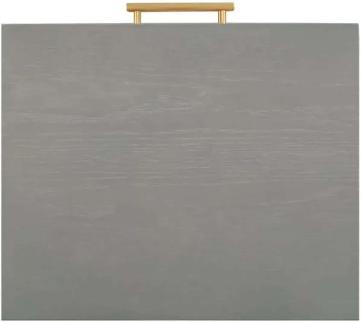 TOV Furniture Quinn Grey and Gold Side Table