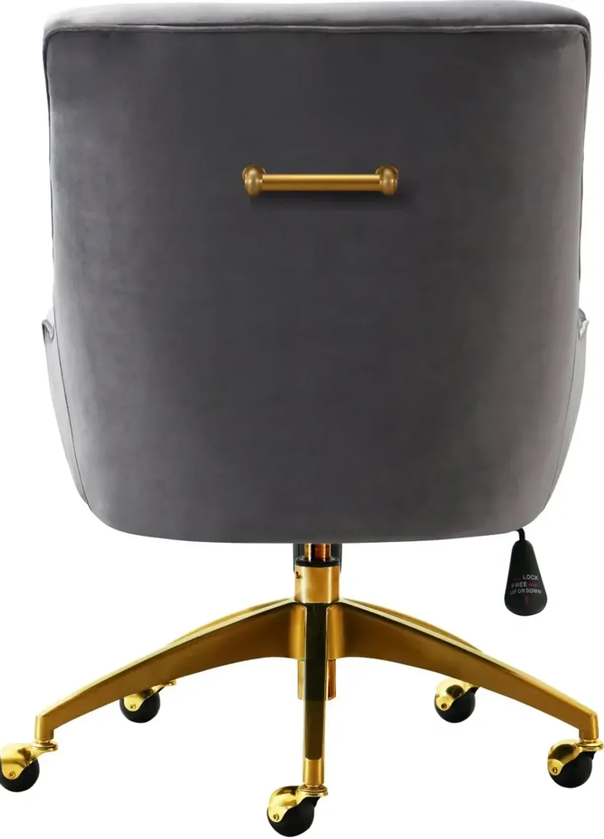 TOV Furniture Beatrix Grey Office Swivel Chair