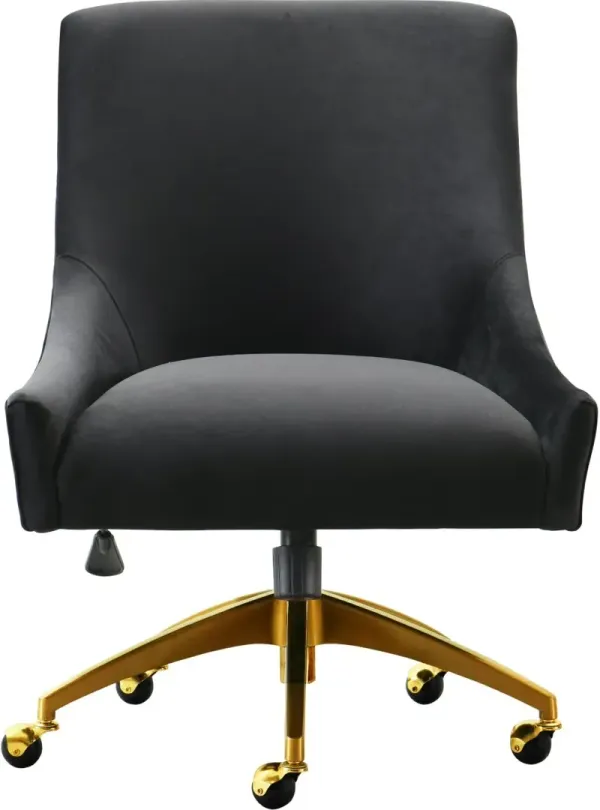 TOV Furniture Beatrix Black Office Swivel Chair
