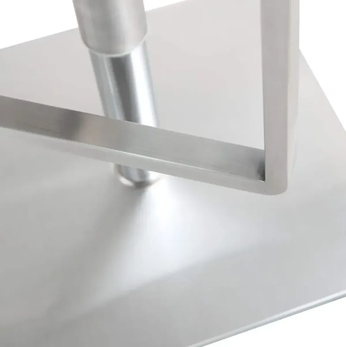 TOV Furniture Seville White Steel Bar Stool