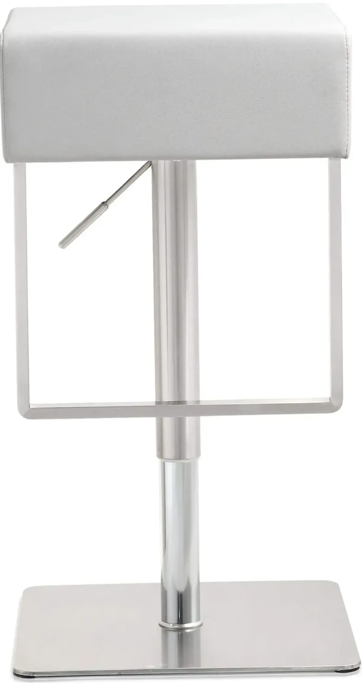TOV Furniture Seville White Steel Bar Stool