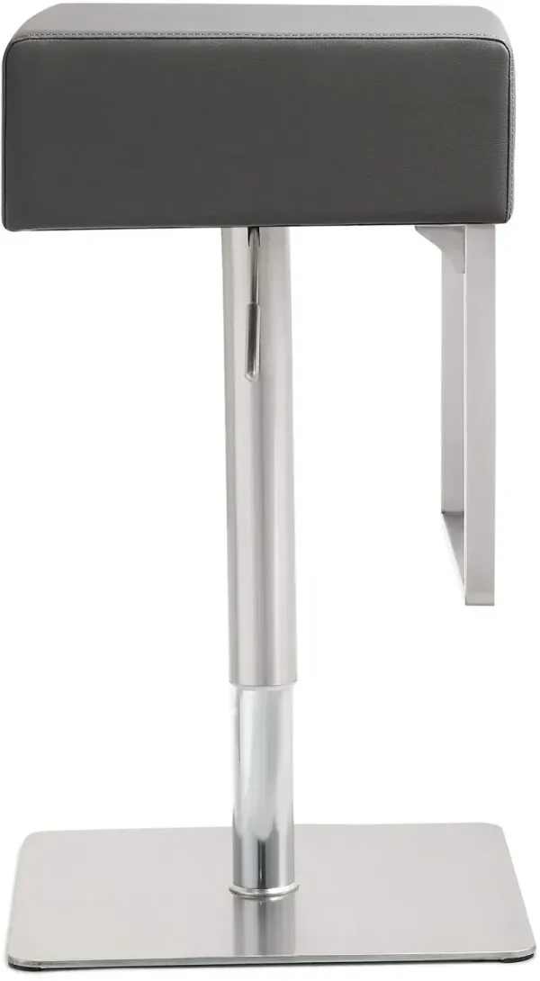 TOV Furniture Seville Grey Steel Bar Stool