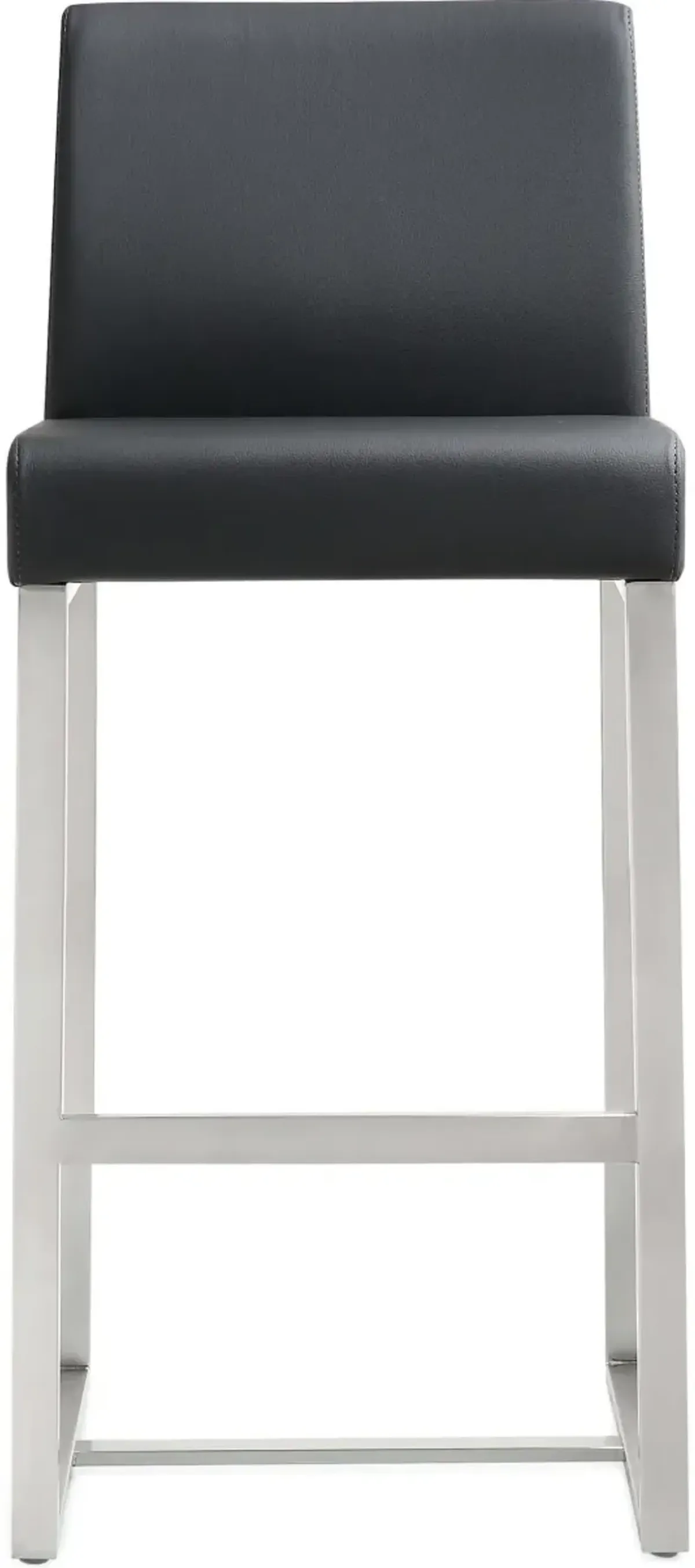 TOV Furniture Denmark Black Set Of 2 Steel Counter Stool