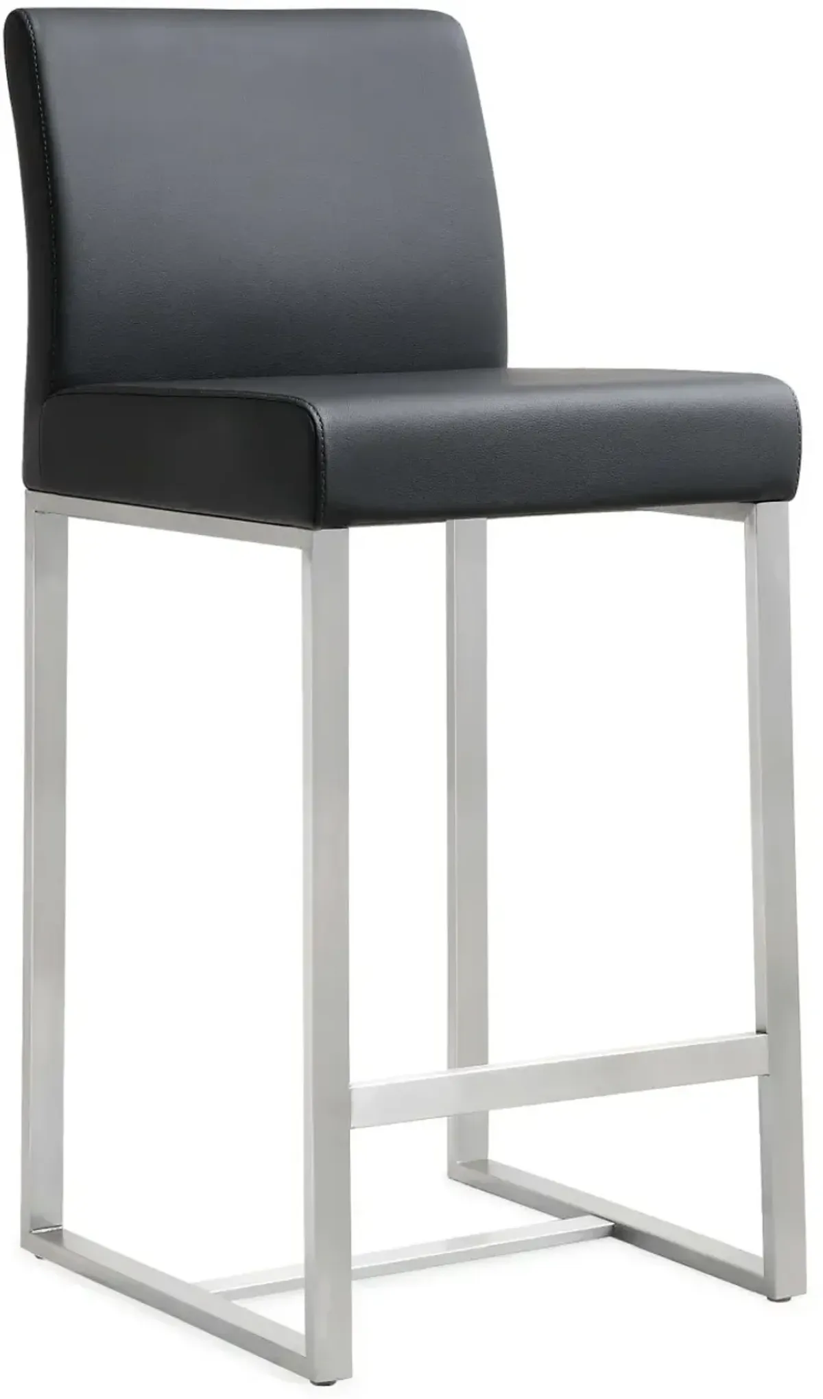 TOV Furniture Denmark Black Set Of 2 Steel Counter Stool