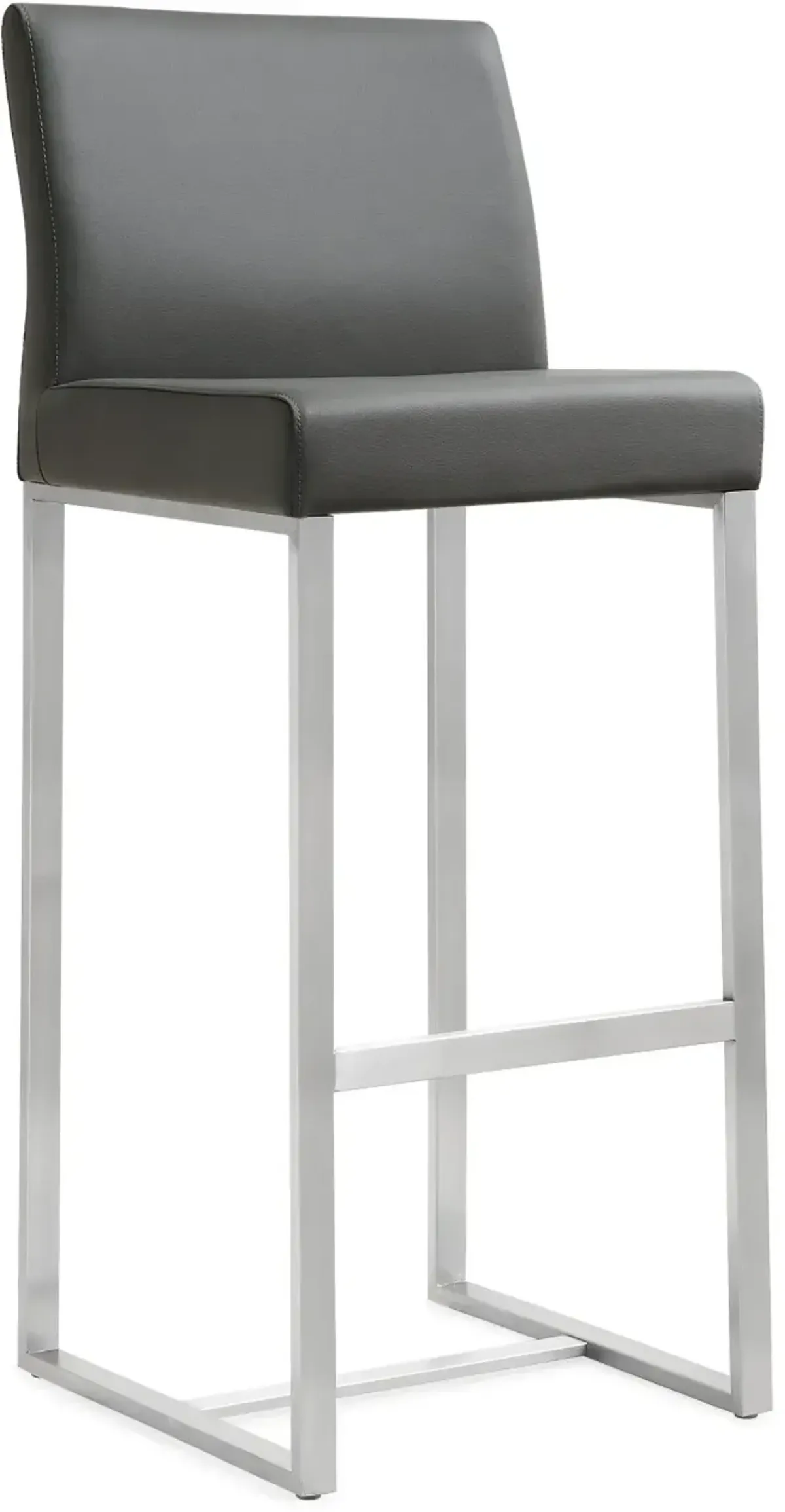 TOV Furniture Denmark Grey Set Of 2 Steel Bar Stool