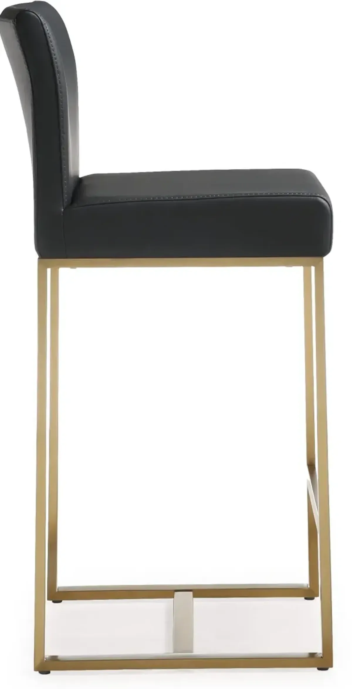 TOV Furniture Denmark Black Gold Set Of 2 Steel Counter Stool