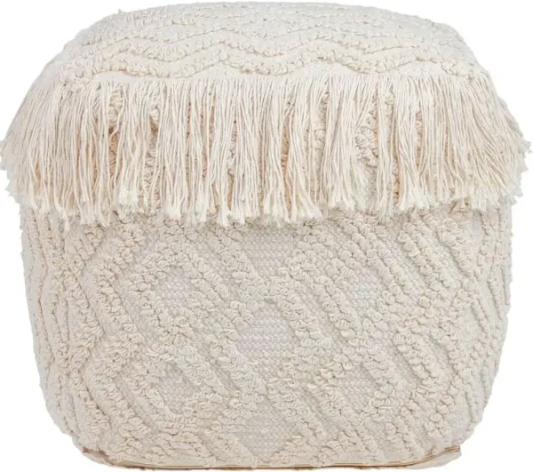 TOV Furniture Inca Natural Pouf