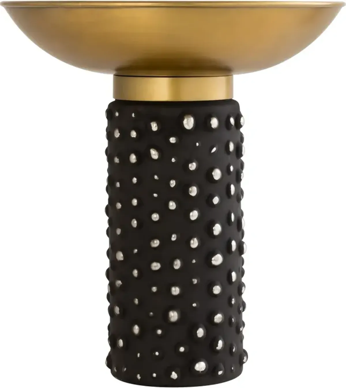 TOV Furniture Blaze Glass/Brass Side Table